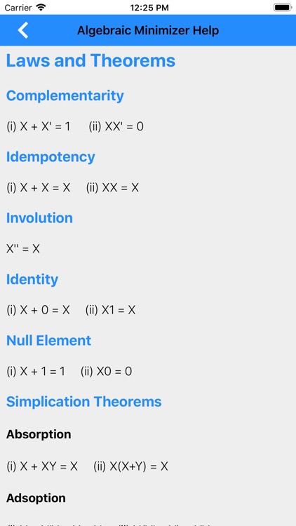 Karnaugh & Algebraic Minimizer screenshot-9