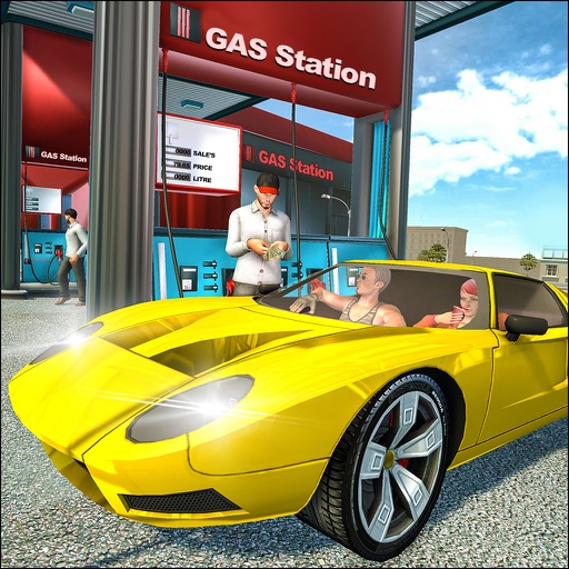 Gas Station Vehicle Parker 3D icon