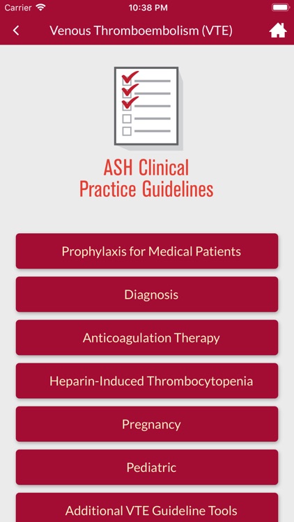 ASH Practice Guidelines
