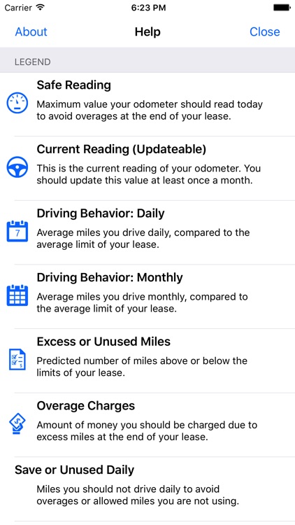 Lease Miles Tracker and Overage Calculator screenshot-3