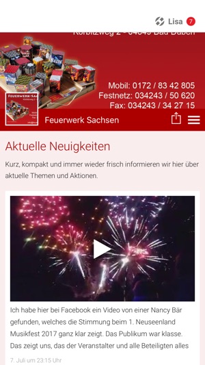 Feuerwerk Sachsen