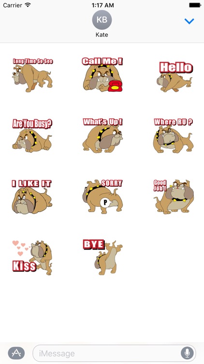 BullMoji - English Bulldog Dog Emoji Stickers