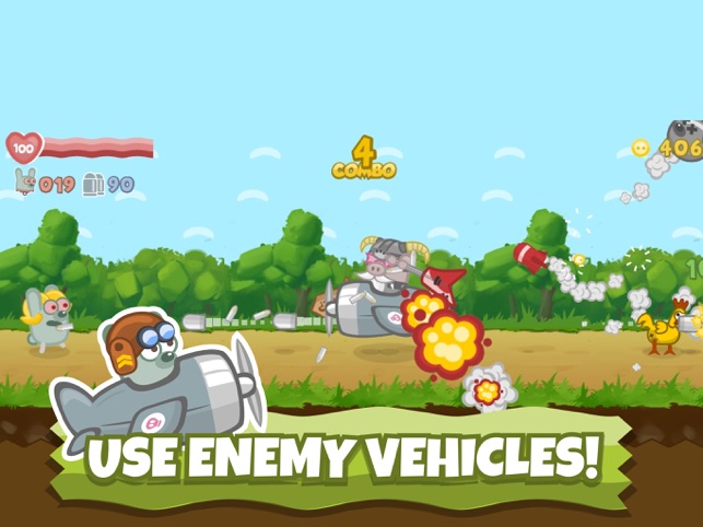 Bacon May Die: run,gun,fight!, game for IOS