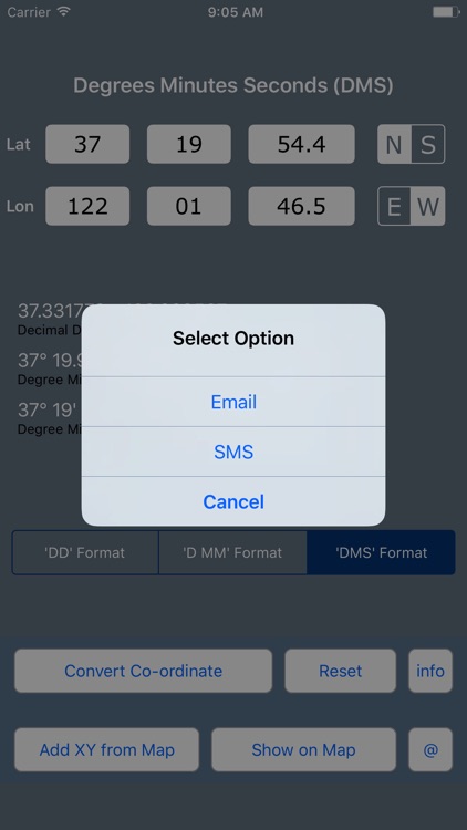 Coordinate Converter DD DMS screenshot-4