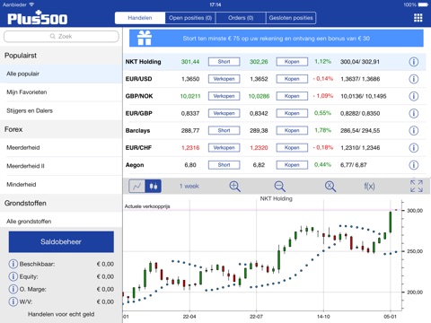 Plus500 Trading Platform screenshot 3