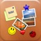 Board is an attractive and useful setting for your notes, lists and favorite pictures
