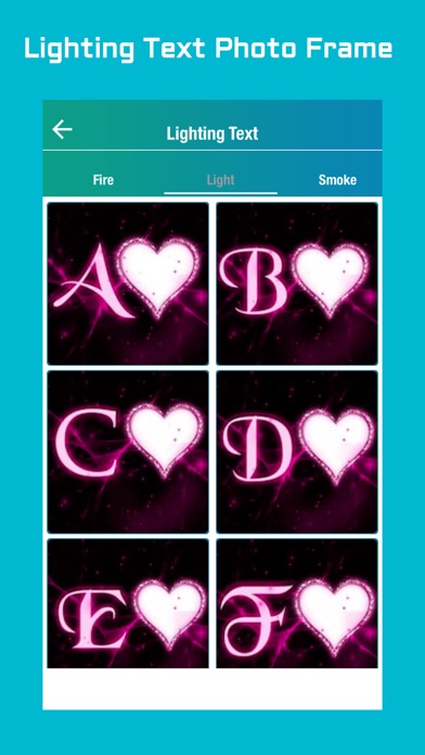 Lighting Text Photo Frame screenshot 2