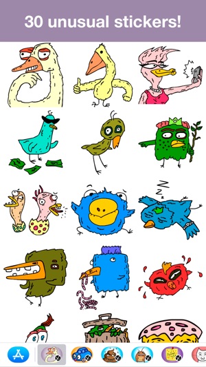 Crazy birds - Unusual stickers(圖2)-速報App