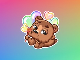 Now you can react to your friend's conversations with your favourite Brownie Bear Stickers