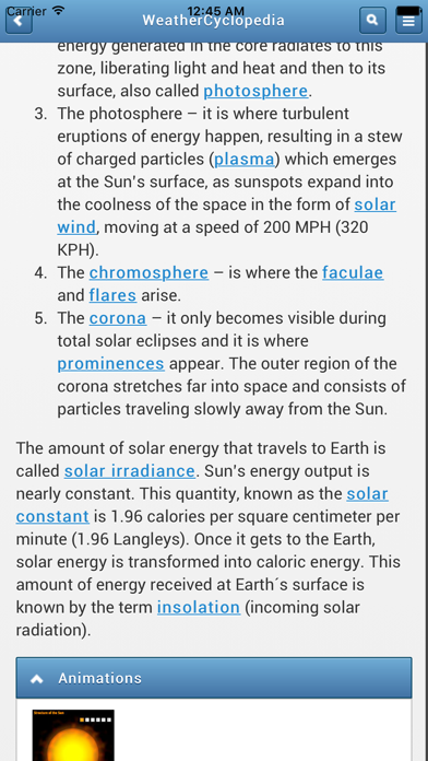 AccuWeather.com® WeatherCyclopedia™  - The Most Comprehensive Weather Encyclopedia Under The Sun Screenshot 4