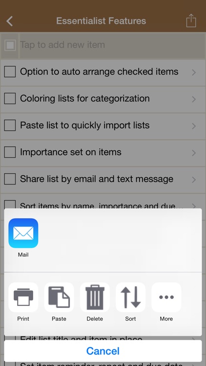 Essentialist - Checklist screenshot-4