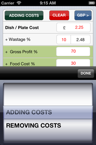 Food costing (made simple) screenshot 2
