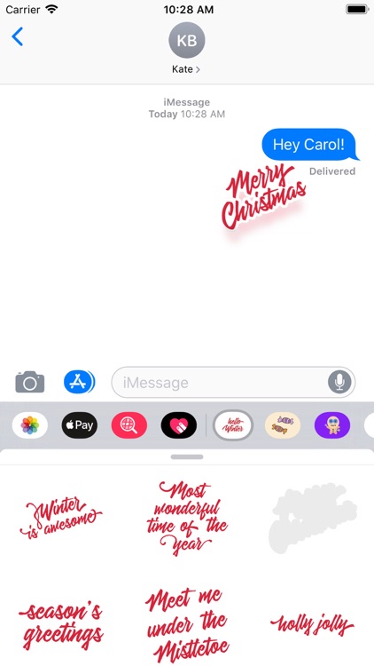 Christmas Lettering Stickers