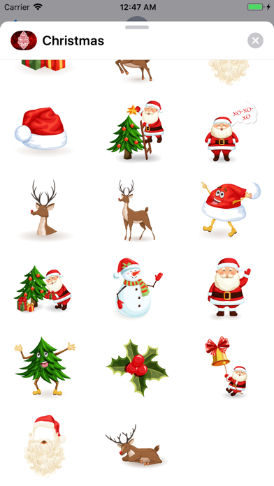Dazzling Christmas Stickers IM screenshot 3