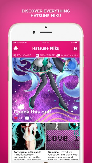 Amino for Miku Hatsune