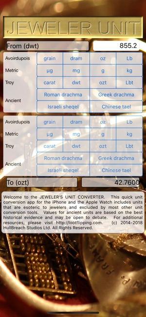 Jeweler's Unit Converter Pro(圖1)-速報App