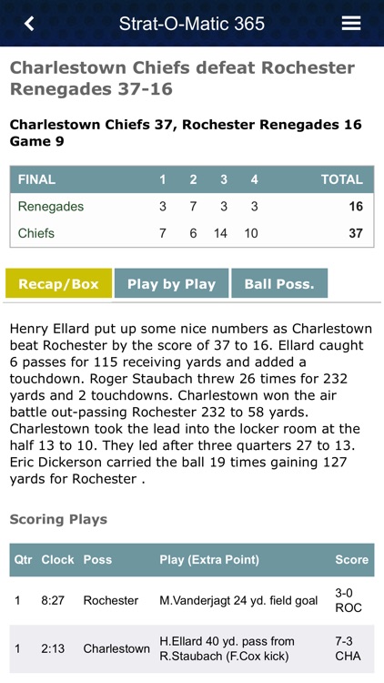 Strat-O-Matic Football 365