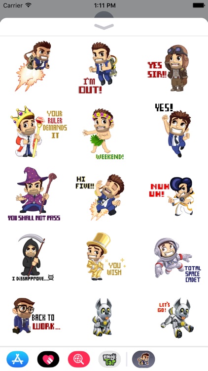 Jetpack Joyride Stickers 2