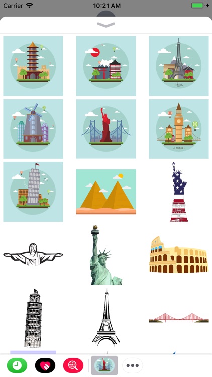 Famous Landmark Stickers