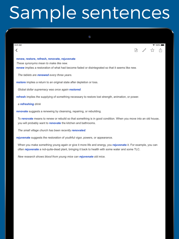 English Synonyms Explained