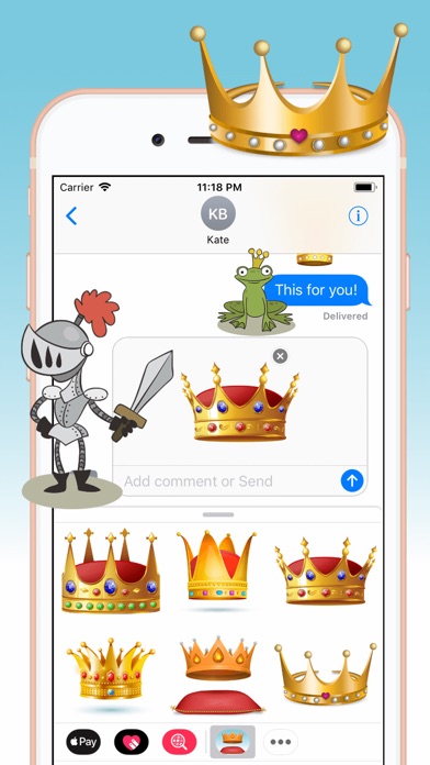 Majestic Crown Stickers screenshot 2