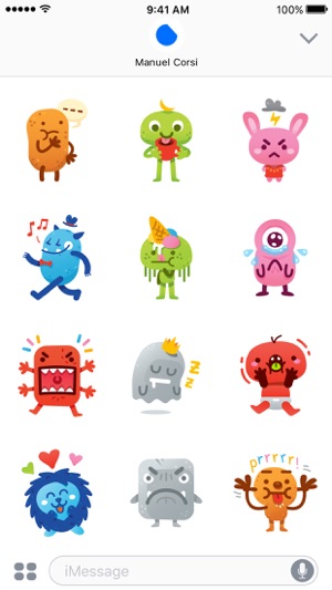 Cute Freak Monsters Emoji(圖3)-速報App