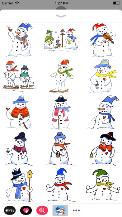 Christmas Snowman Stickers screenshot 2