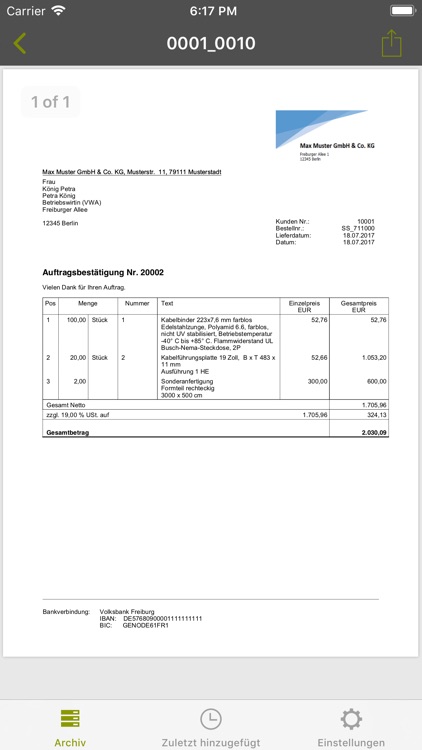 Lexware archivierung