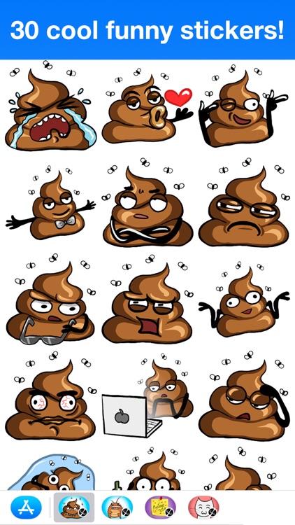 Poop - Cute stickers