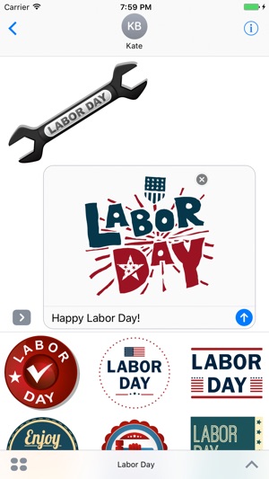 Happy Labor Day - Stickers for Message(圖2)-速報App