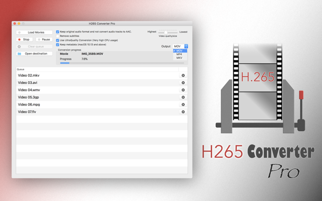 ‎H265 Converter Pro - HEVC Tool Screenshot