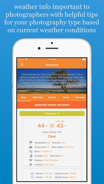 Fotocast - Photography Weather screenshot-0