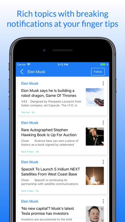 Algo: Real-time news