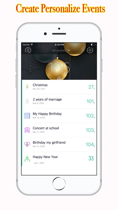 Countdown Christmas & Events screenshot 2