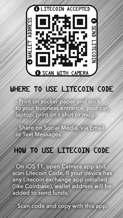 Litecoin LTC Code Generator screenshot 2