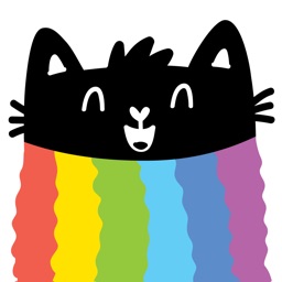 Rainbow cat! Stickers for iMessage