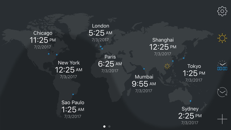 map:clock - World Map & Clock
