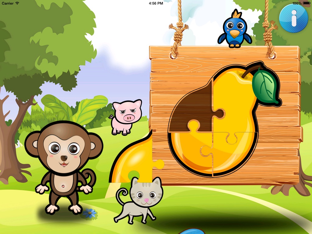 ABC Jungle Puzzle Game HD - for all ages screenshot 4