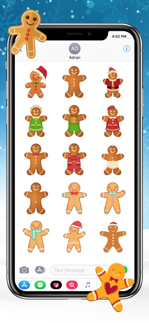 Gingerbread Christmas Stickers(圖4)-速報App