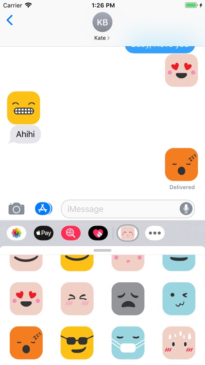 Color lovely square emoji screenshot-3