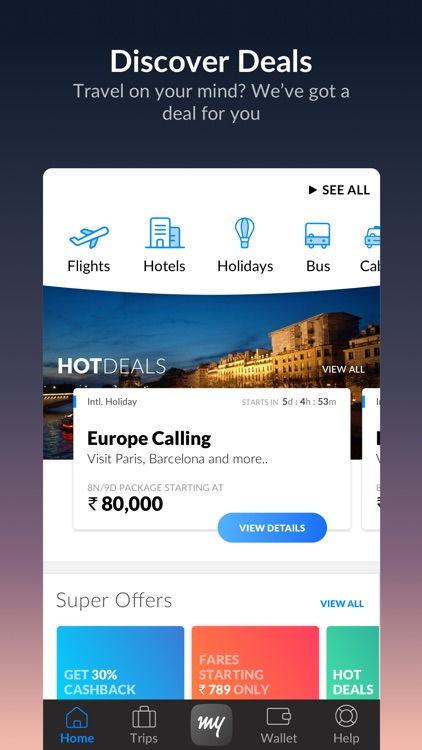MakeMyTrip - Flights, Hotels screenshot-0