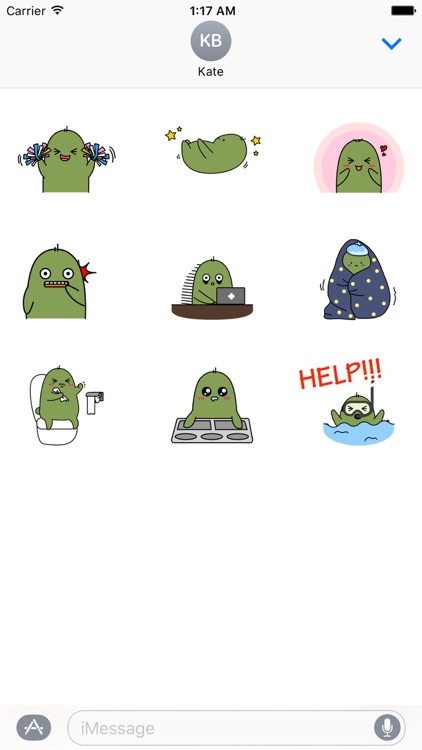 Animated Lovely Cactus Sticker