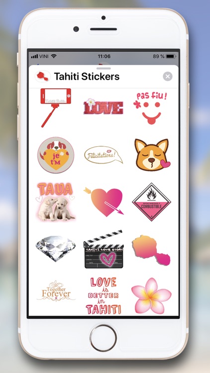 Tahiti Stickers for iMessage screenshot-4