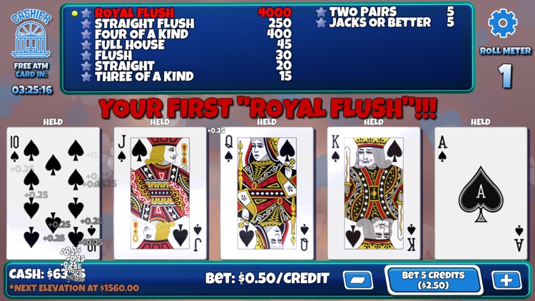 Elevated Video Poker screenshot-0