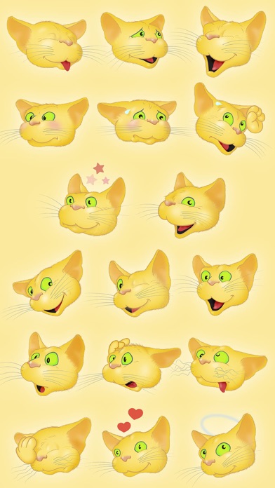 Yellow Cat emoji screenshot 3