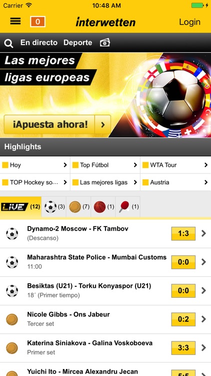 Interwetten Apuestas Deportes screenshot-0