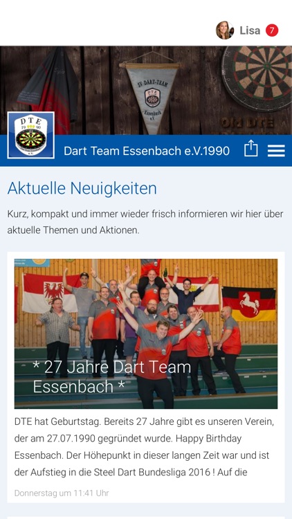 Dart Team Essenbach e. V. 1990