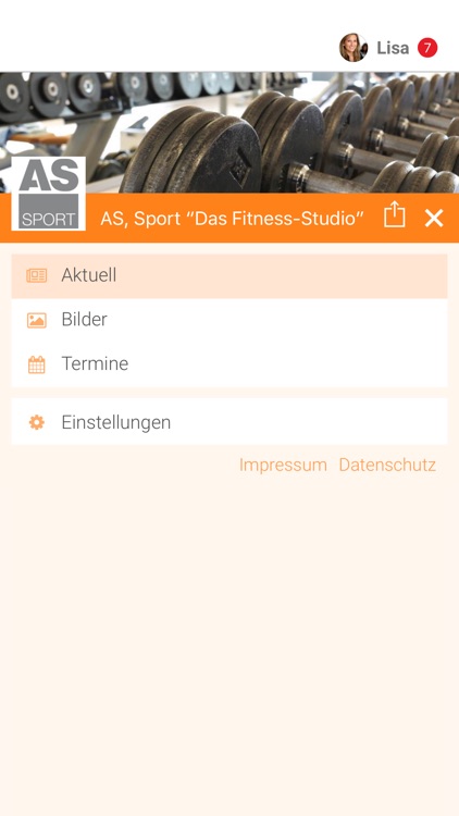AS, Sport “Das Fitness-Studio”