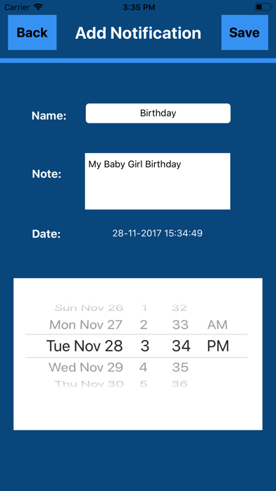 Notifier: Remainder Screenshot 1