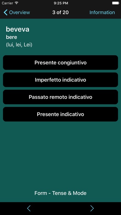 Italian Verbs & Conjugation - VerbForms Italiano Screenshot 7